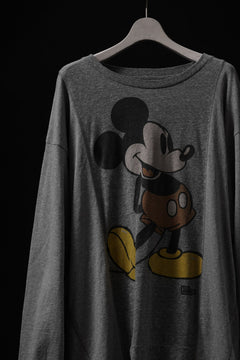 Load image into Gallery viewer, CHANGES VINTAGE REMAKE L/S TOPS (GREY MICKEY #B)