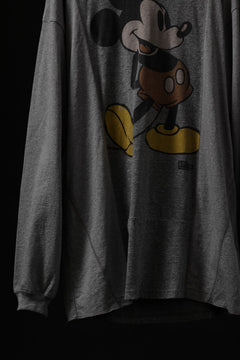 Load image into Gallery viewer, CHANGES VINTAGE REMAKE L/S TOPS (GREY MICKEY #B)