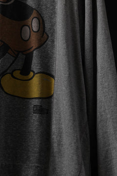 Load image into Gallery viewer, CHANGES VINTAGE REMAKE L/S TOPS (GREY MICKEY #B)