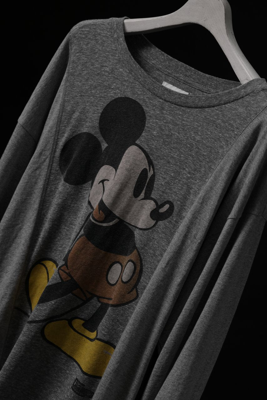 CHANGES VINTAGE REMAKE L/S TOPS (GREY MICKEY #B)