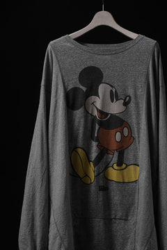 Load image into Gallery viewer, CHANGES VINTAGE REMAKE L/S TOPS (GREY MICKEY #C)