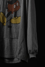 Load image into Gallery viewer, CHANGES VINTAGE REMAKE L/S TOPS (GREY MICKEY #C)