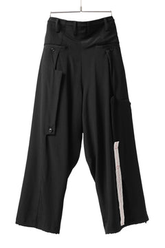 Load image into Gallery viewer, Y&#39;s BANG ON! No.125 ANCIENT TRIBE TAPE-STITCH FLUTTER PANTS (BLACK)