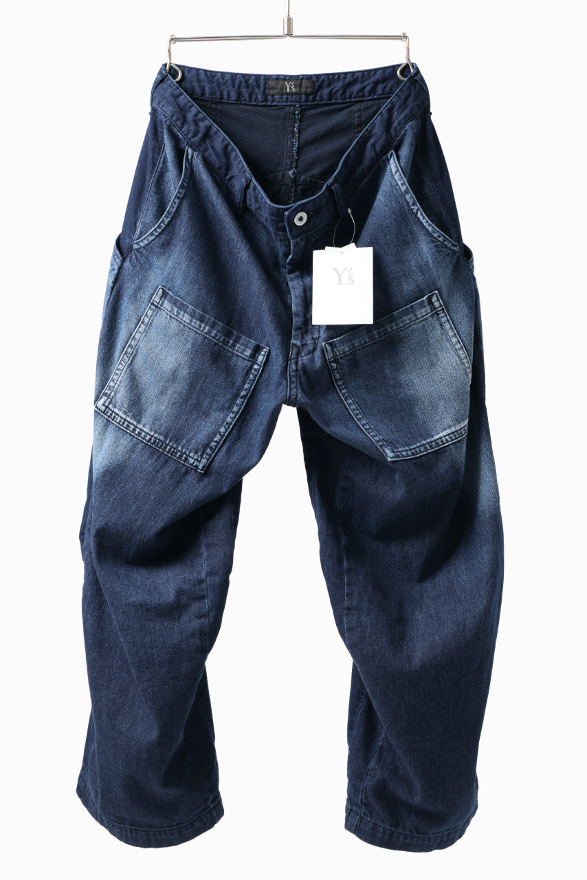 Y's BACK TWO TUCK PANTS / 8oz SPOTTED HORSE CRAFT DENIM (INDIGO)の ...