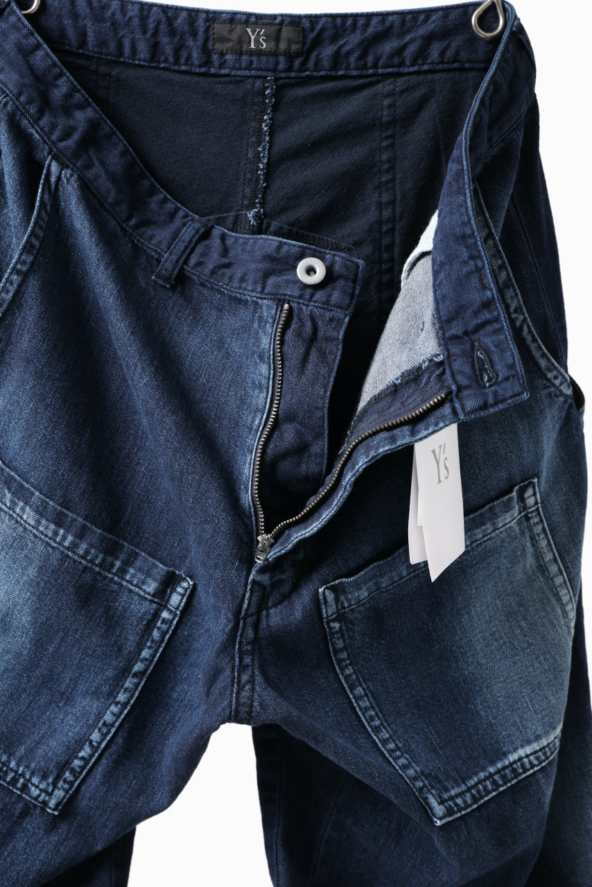 Load image into Gallery viewer, Y&#39;s BACK TWO TUCK PANTS / 8oz SPOTTED HORSE CRAFT DENIM (INDIGO)