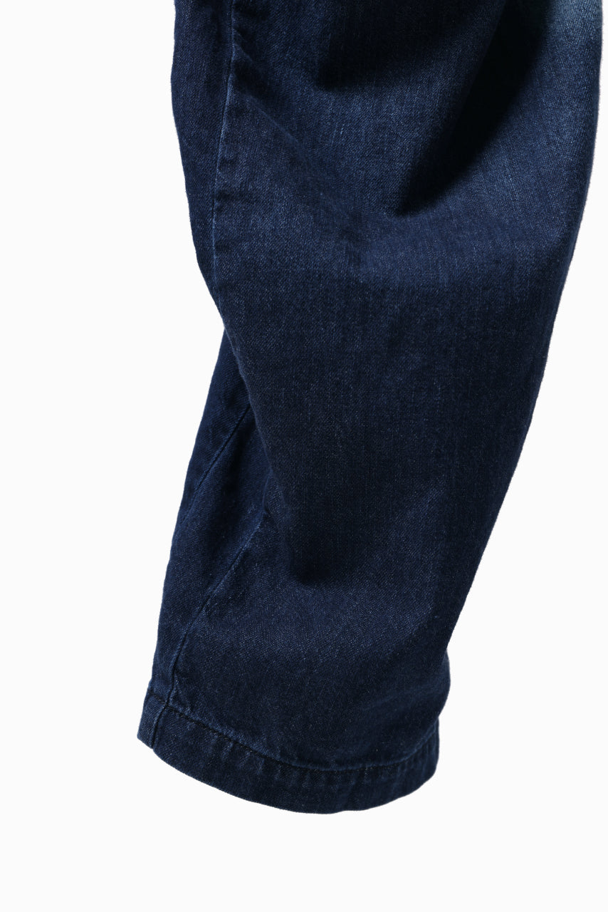 Y's BACK TWO TUCK PANTS / 8oz SPOTTED HORSE CRAFT DENIM (INDIGO)の 