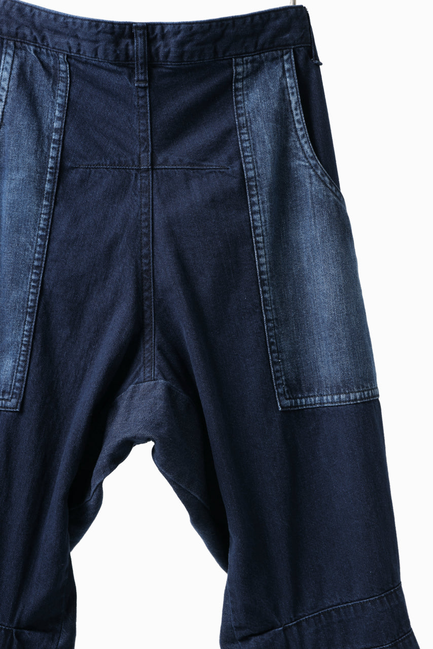 Y's BACK TWO TUCK PANTS / 8oz SPOTTED HORSE CRAFT DENIM (INDIGO)の