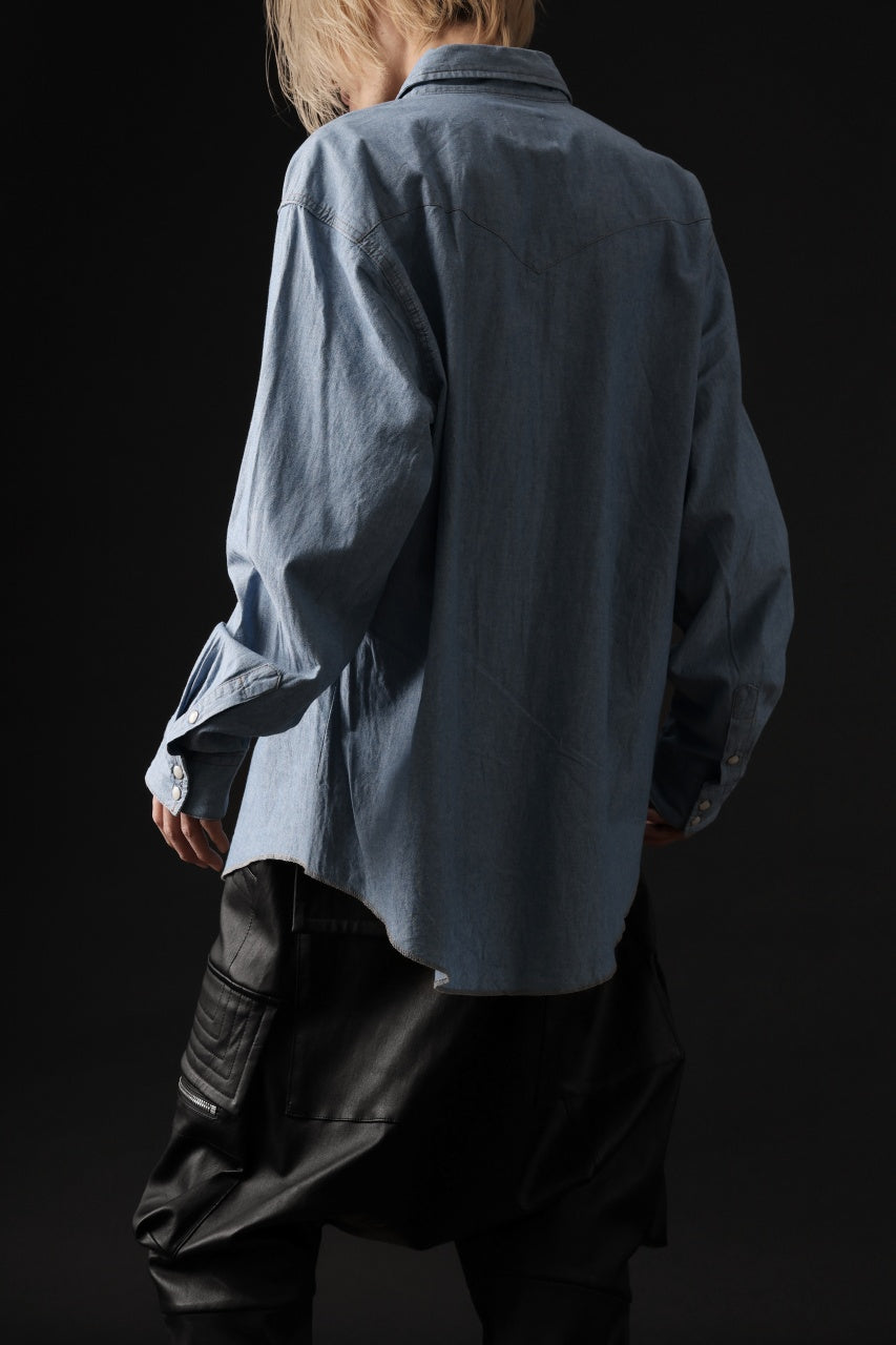 画像をギャラリービューアに読み込む, CHANGES VINTAGE REMAKE WESTERN SHIRT (INDIGO #C)