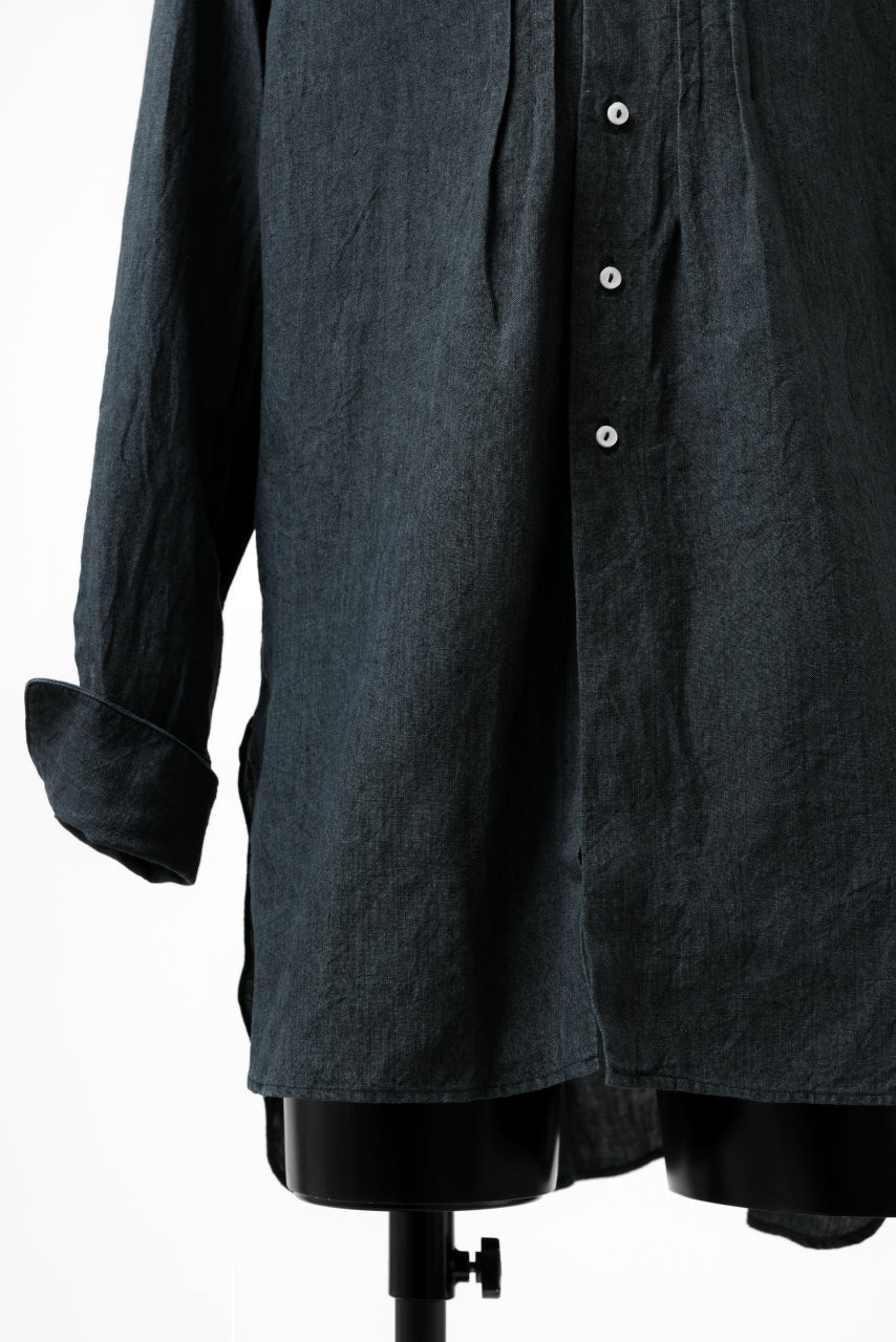 sus-sous shirts dress / L100 poplin washer (NAVY)