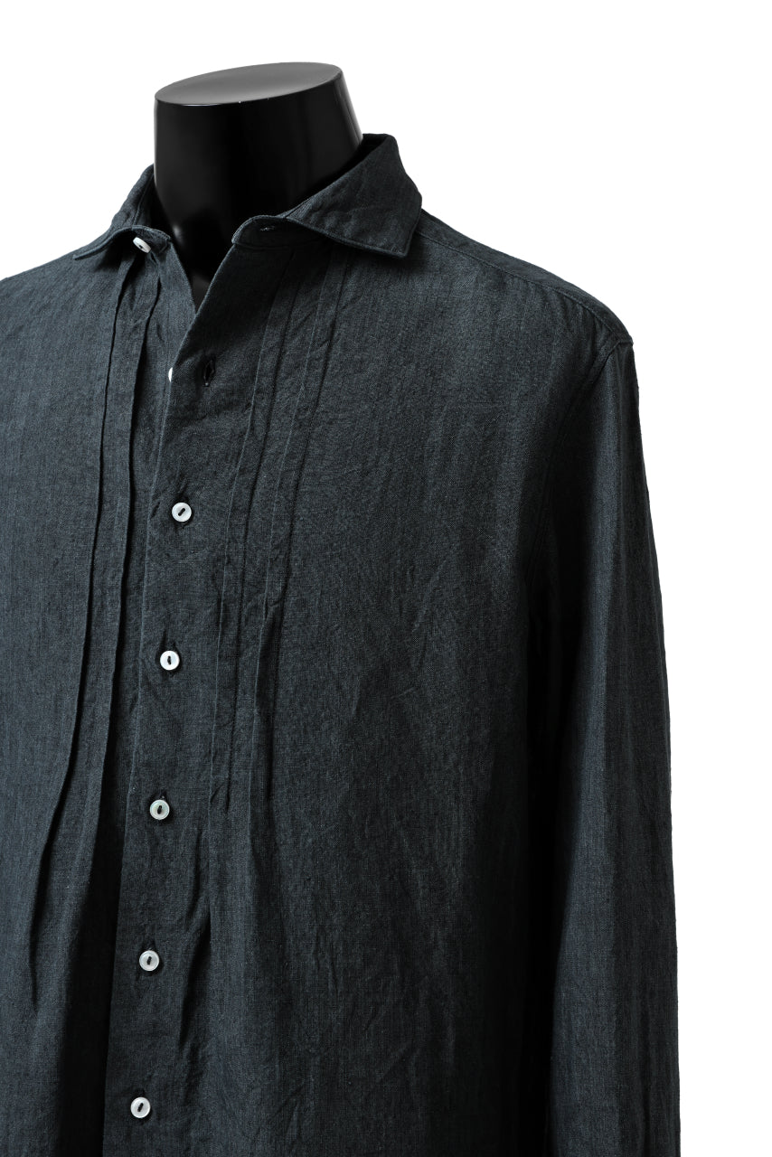 sus-sous shirts dress / L100 poplin washer (NAVY)