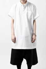 画像をギャラリービューアに読み込む, KLASICA SH-010 BOXY MINIMAL HALF SLEEVE SHIRT / THOMAS MASON&#39;S 120/2 POPLIN (WHITE)