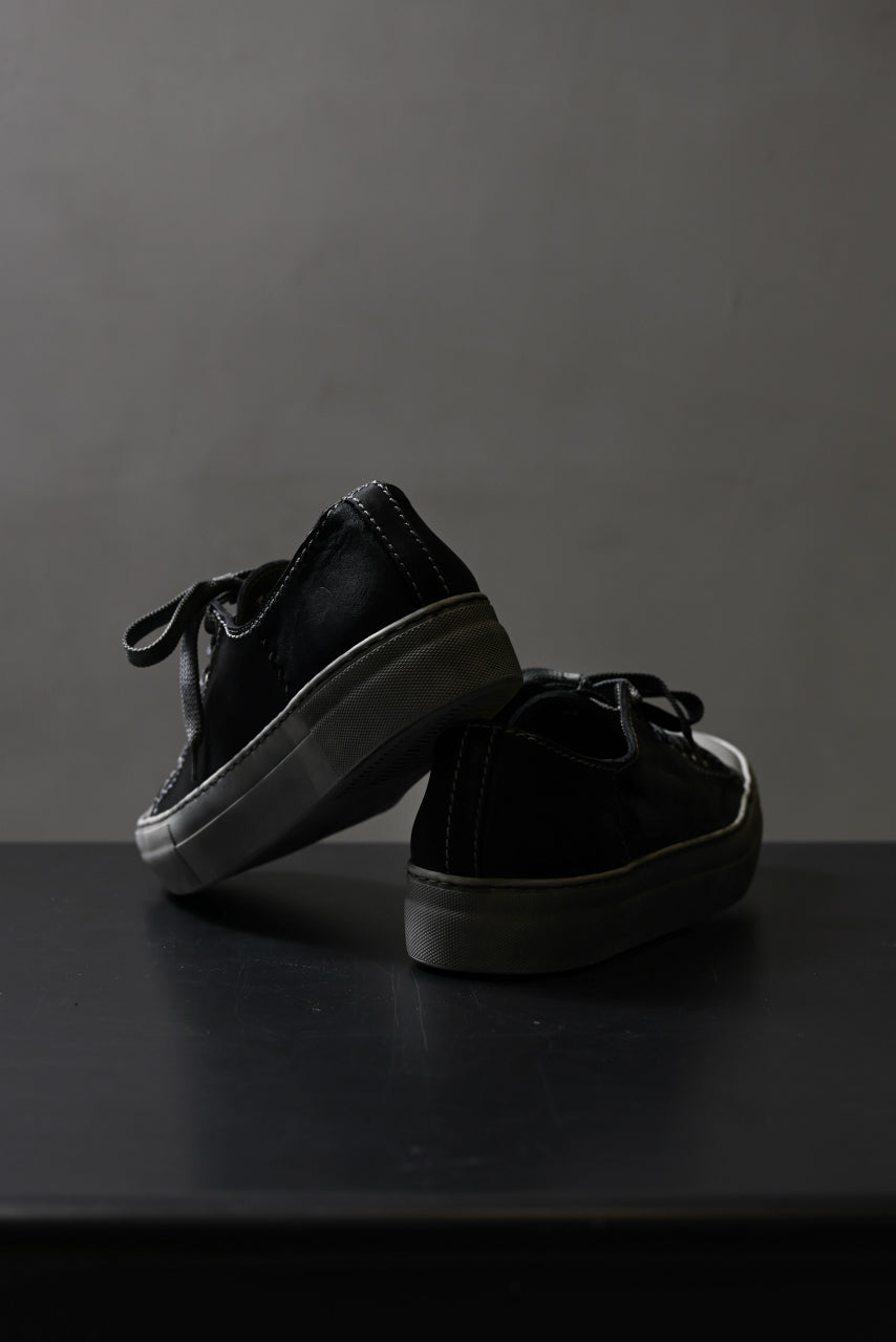 incarnation exclusive CLASSIC SNEAKER LOW / HORSE FULL GRAIN (PIECE DYED / BLACK STD)