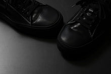 画像をギャラリービューアに読み込む, incarnation exclusive HORSE LEATHER LOW CUT LACE UP SNEAKER (PIECE DYED ALL BLACK)