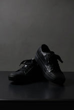 画像をギャラリービューアに読み込む, incarnation exclusive HORSE LEATHER LOW CUT LACE UP SNEAKER (PIECE DYED ALL BLACK)