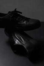 画像をギャラリービューアに読み込む, incarnation exclusive HORSE LEATHER LOW CUT LACE UP SNEAKER (PIECE DYED ALL BLACK)