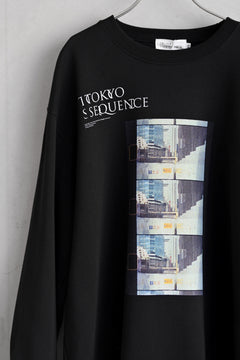 Load image into Gallery viewer, TOKYO SEQUENCE SWEAT TOP / PH4 (BLACK)