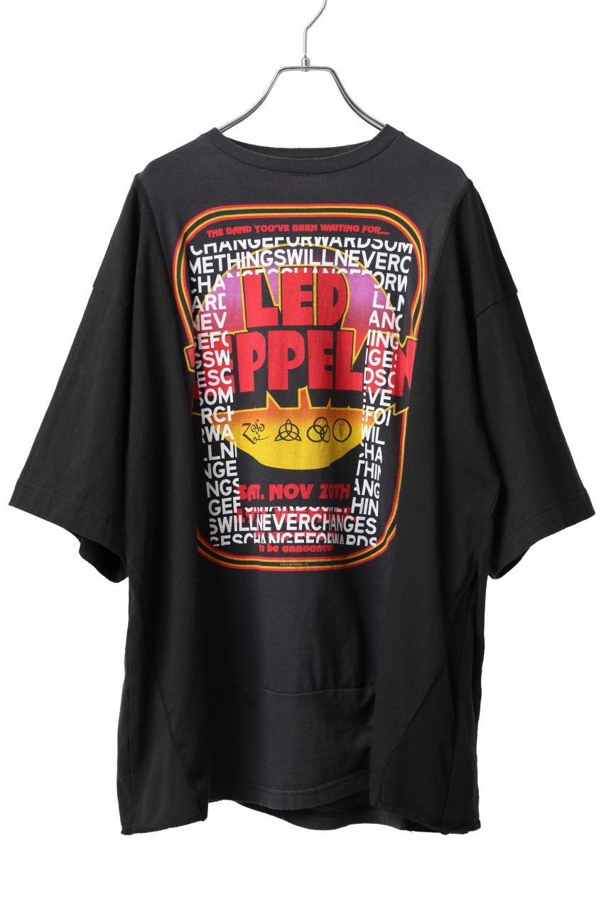 画像をギャラリービューアに読み込む, CHANGES VINTAGE REMAKE MULTI PANEL TEE (BLACK #2)