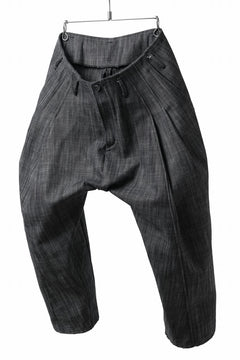 Load image into Gallery viewer, incarnation 2TUCK WIDE TAPER CROPPED TROUSERS BP-1C / ITALY INDIGO DENIM (T42)