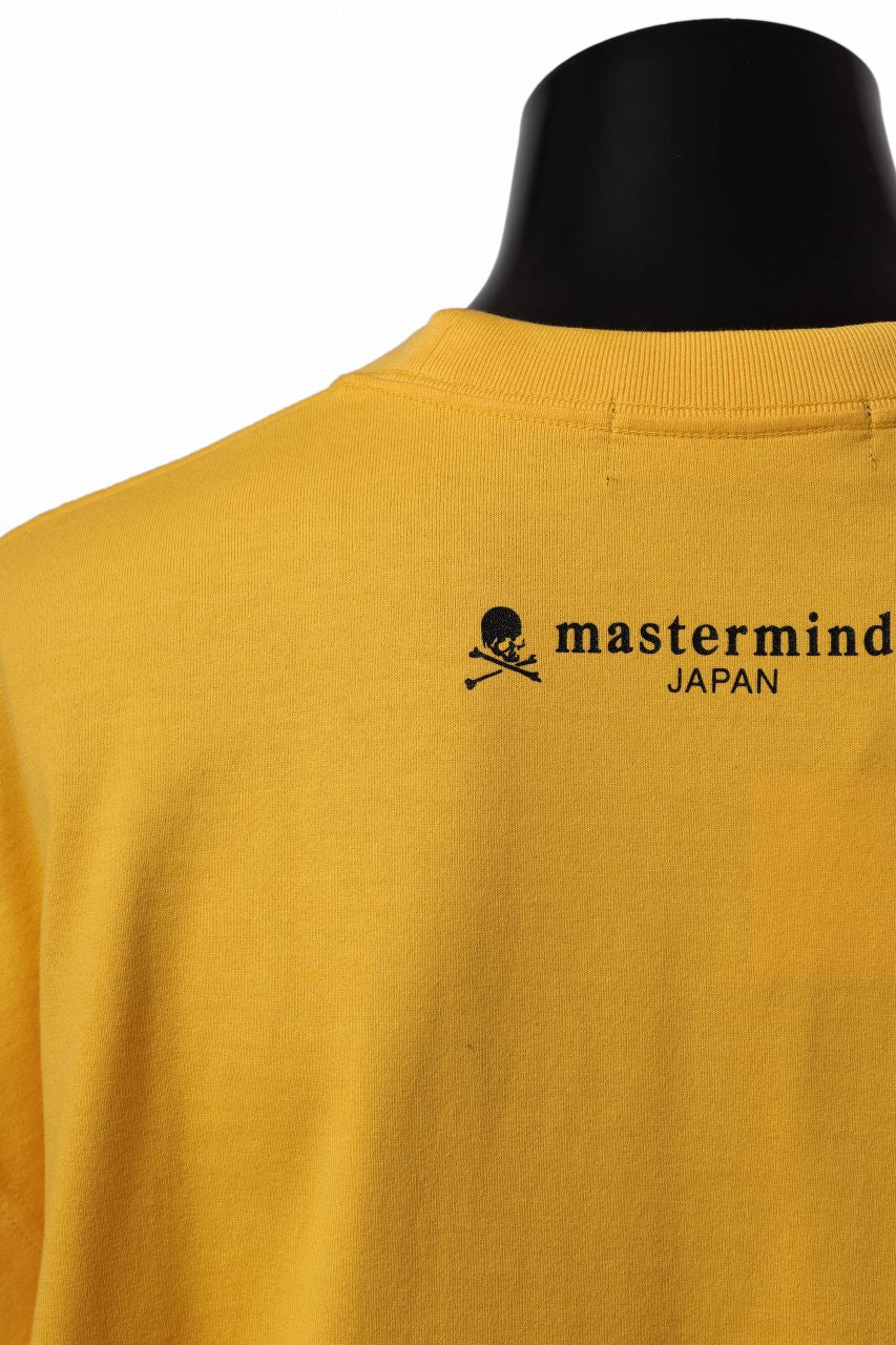 mastermind JAPAN FACE LOGO TEE / BOXY FIT (YELLOW)