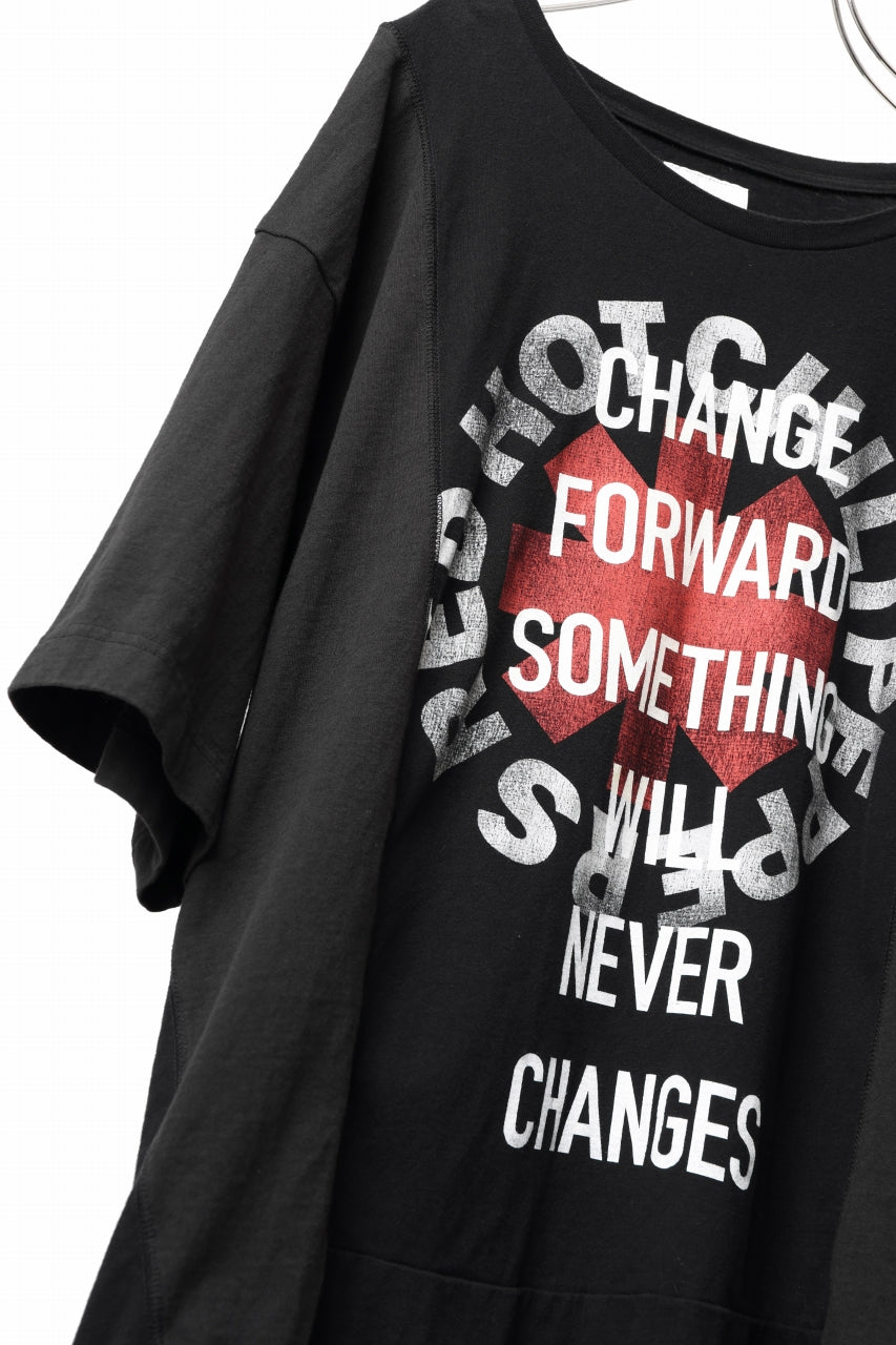 画像をギャラリービューアに読み込む, CHANGES VINTAGE REMAKE MULTI PANEL TEE (BLACK #5)