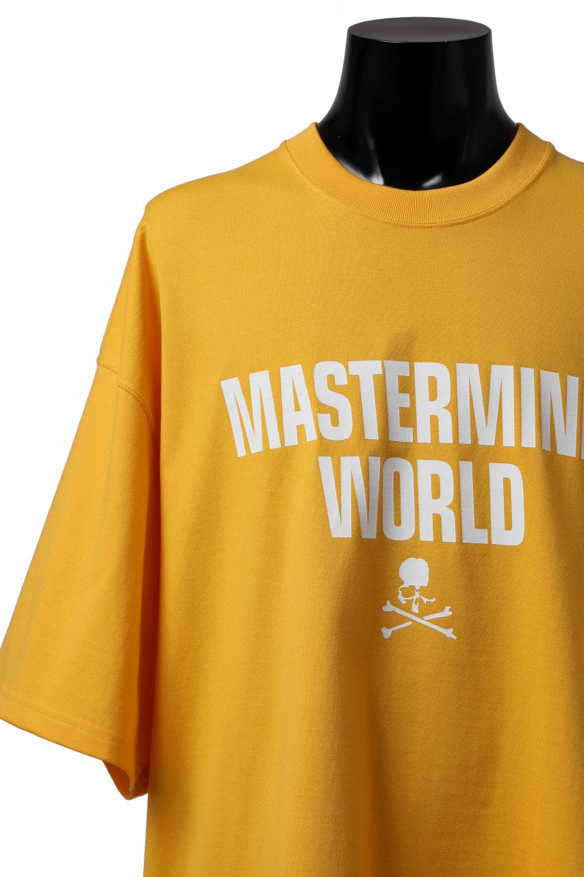 mastermind WORLD JUSTICE TEE / BOXY FIT (YELLOW)