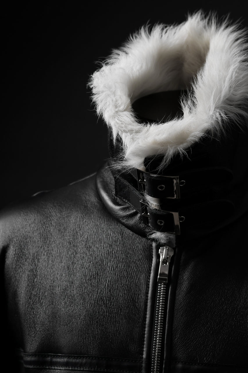 Load image into Gallery viewer, incarnation SHEEP SHEARLING MOUTON MB-3M ZIP BLOUSON (91x10)
