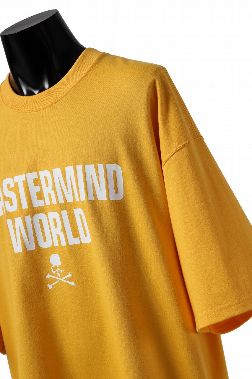 mastermind WORLD JUSTICE TEE / BOXY FIT (YELLOW)