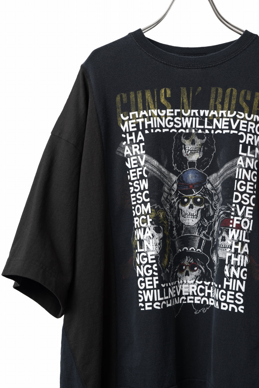 画像をギャラリービューアに読み込む, CHANGES VINTAGE REMAKE MULTI PANEL TEE (BLACK #12)