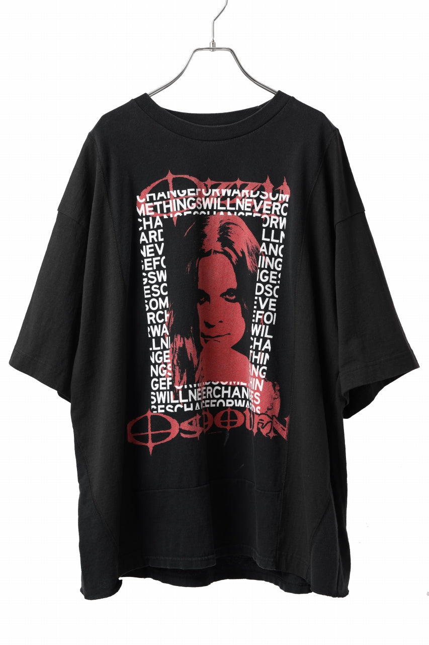 画像をギャラリービューアに読み込む, CHANGES VINTAGE REMAKE MULTI PANEL TEE (BLACK #14)