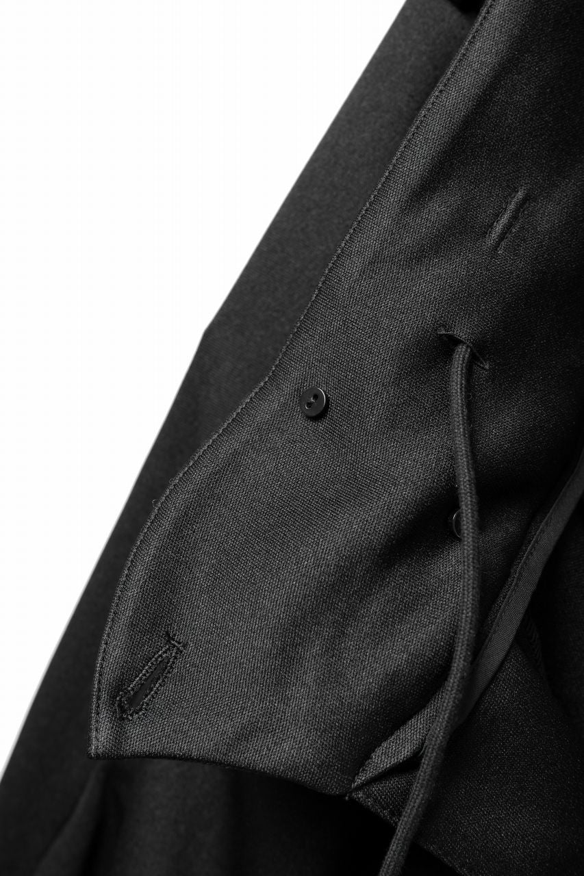 [Reserved product *Additional production] vital x DEFORMATER.® exclusive TAILOR WIDE TAPERED PANTS / GAUDI SMOOTH JERSEY (BLACK)