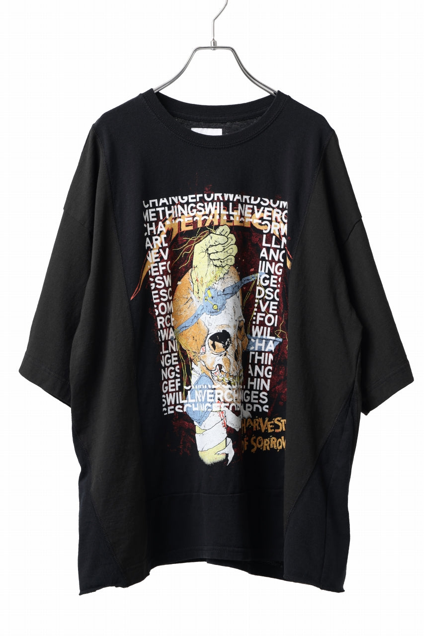 画像をギャラリービューアに読み込む, CHANGES VINTAGE REMAKE MULTI PANEL TEE (BLACK #7)