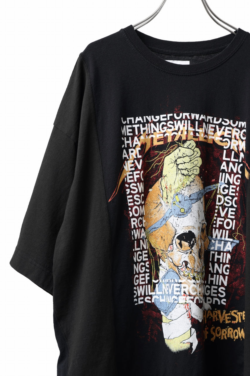 画像をギャラリービューアに読み込む, CHANGES VINTAGE REMAKE MULTI PANEL TEE (BLACK #7)