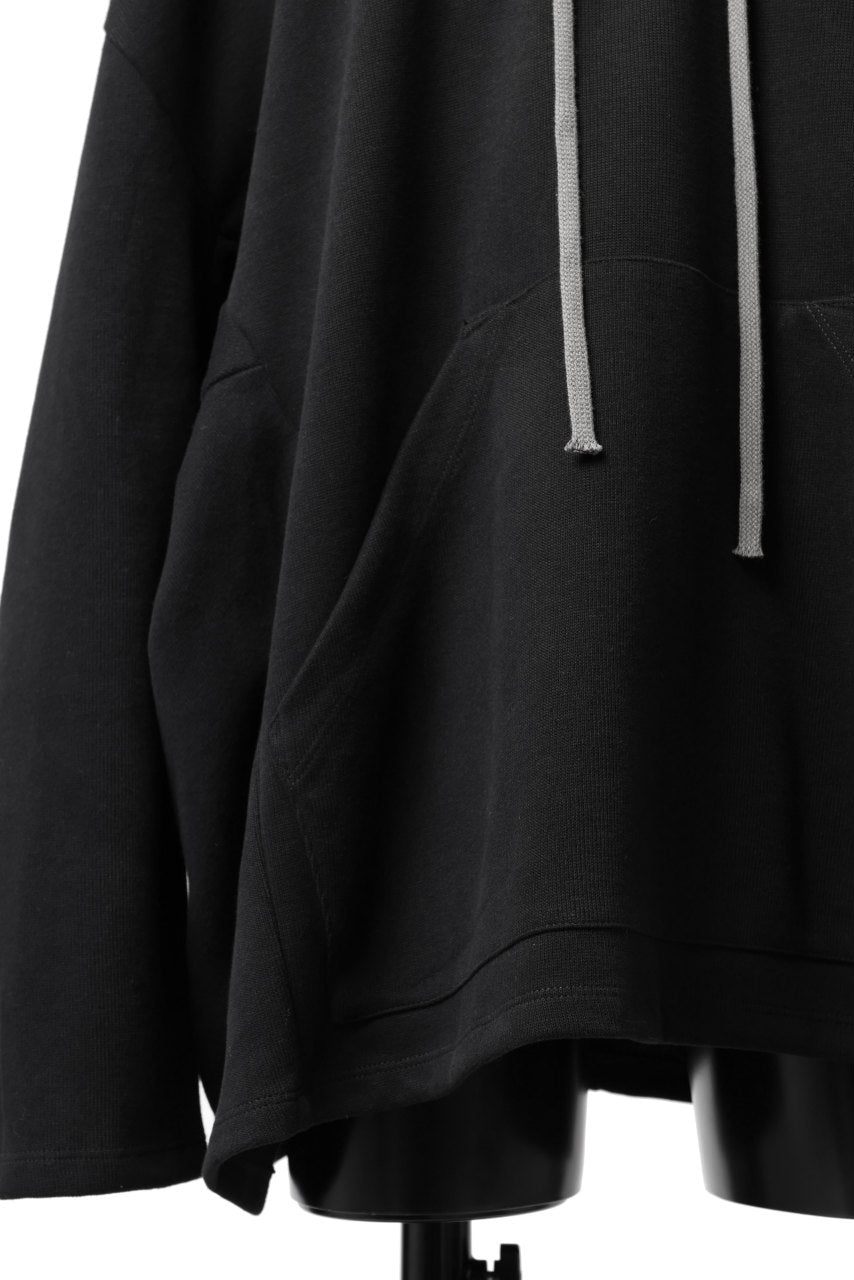 A.F ARTEFACT DOLMAN HOODIE PULLOVER / COPE KNIT JERSEY (BLACK)