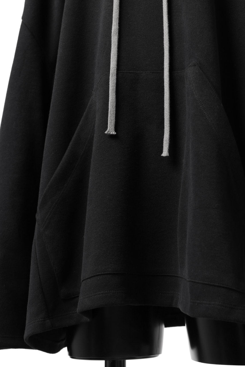 A.F ARTEFACT DOLMAN HOODIE PULLOVER / COPE KNIT JERSEY (BLACK)