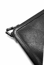 Load image into Gallery viewer, discord Yohji Yamamoto Money Clip Wallet / Shrink Cow Skin Leather (BLACK)