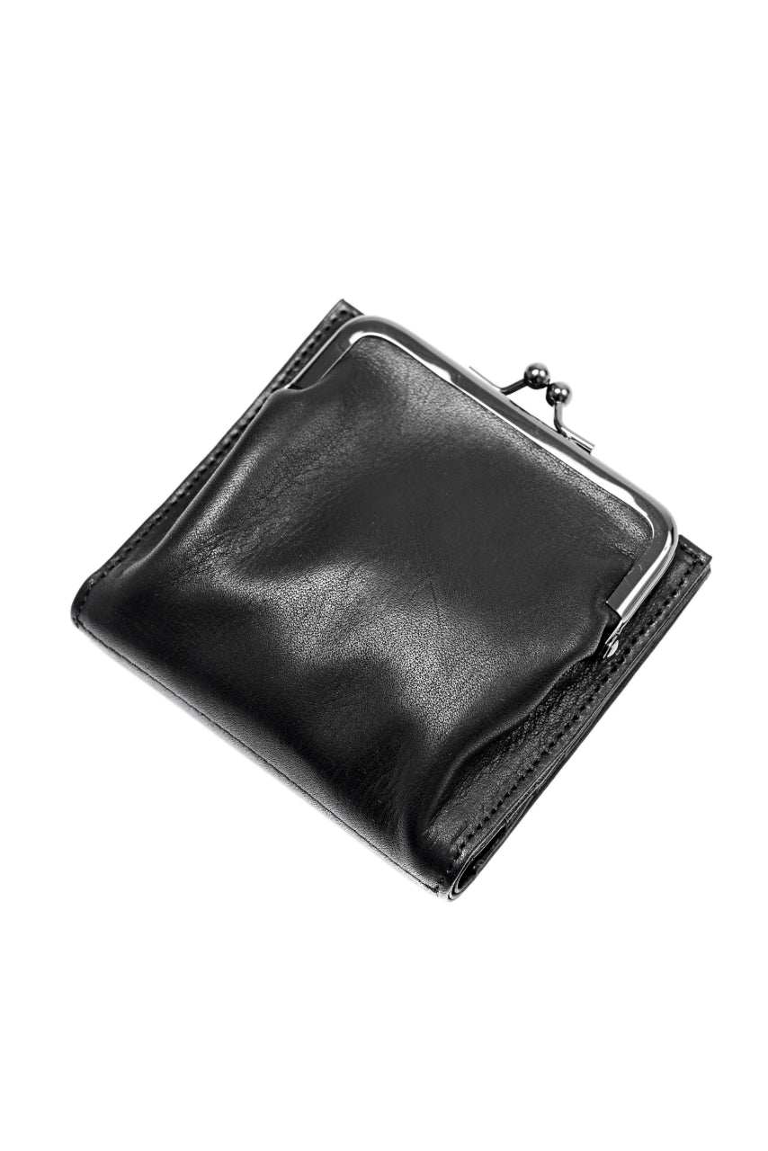 discord Yohji Yamamoto Clasp Wallet / Cow Skin Leather (BLACK)