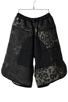 画像をギャラリービューアに読み込む, Y-3 Yohji Yamamoto LEOPARD WIDEGAME SHORTS / MIX WOOL MOHAIR (MULTI)