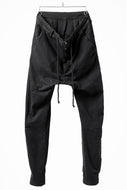 daub DYEING EASY TROUSER PANTS / STRETCH TWILL COTTON (BLACK)