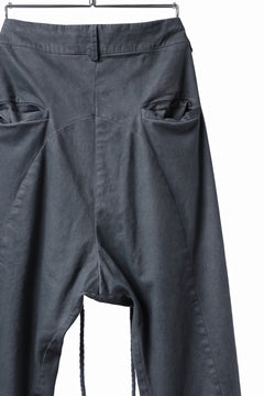 Load image into Gallery viewer, daub DYEING EASY TROUSER PANTS / STRETCH TWILL COTTON (GREY)