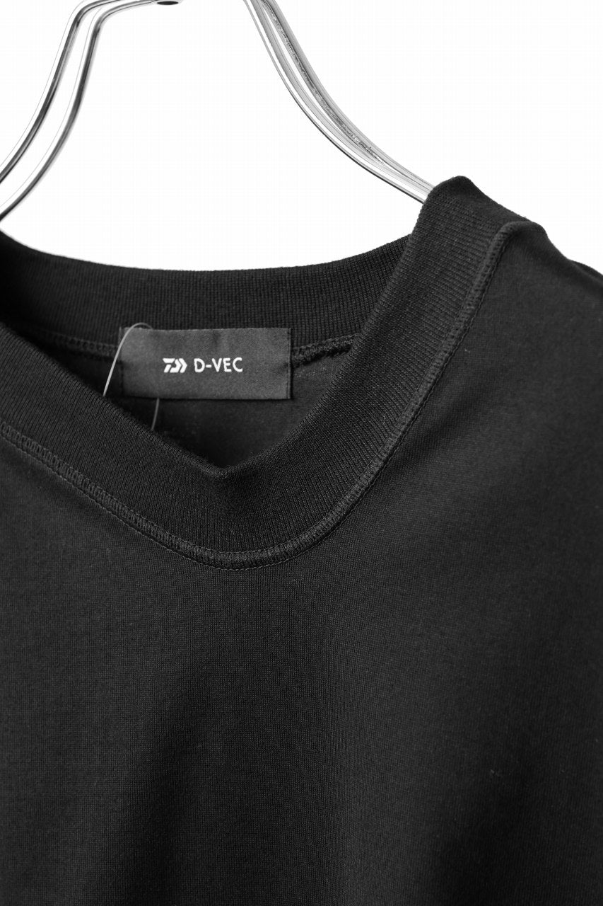 D-VEC WATER REPELLENT WASI FISHERMANS KNIT (NIGHT SEA BLACK)