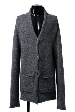 画像をギャラリービューアに読み込む, daub REVERSIBLE CARDIGAN COAT / ALPACA WOOL (DARK GREY)