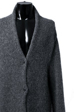 画像をギャラリービューアに読み込む, daub REVERSIBLE CARDIGAN COAT / ALPACA WOOL (DARK GREY)