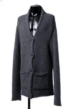 画像をギャラリービューアに読み込む, daub REVERSIBLE CARDIGAN COAT / ALPACA WOOL (DARK GREY)