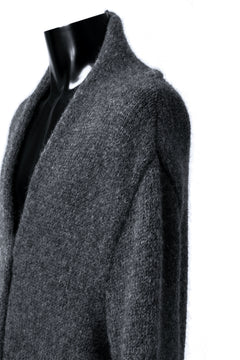 画像をギャラリービューアに読み込む, daub REVERSIBLE CARDIGAN COAT / ALPACA WOOL (DARK GREY)