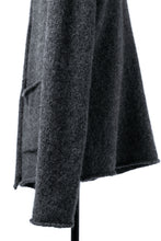 画像をギャラリービューアに読み込む, daub REVERSIBLE CARDIGAN COAT / ALPACA WOOL (DARK GREY)