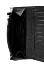 Load image into Gallery viewer, ISAMU KATAYAMA BACKLASH TRI-FOLD SHORT WALLET / ITALY DOUBLE SHOULDER (BLACK)