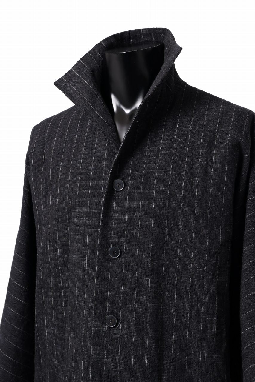 m.a+ diagonal pocket medium fit coat / C256/CWST (BLACK/WHITE)