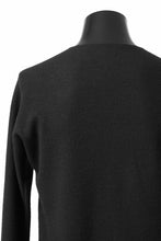 Load image into Gallery viewer, m.a+ hand stiched one piece long sleeve t-shirt / T211D-CM/JWM (BLACK)