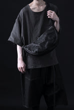Load image into Gallery viewer, ISAMU KATAYAMA BACKLASH SHOULDER BAG / DOUBLE-SHOULDER OBJECT DYED (BLACK)