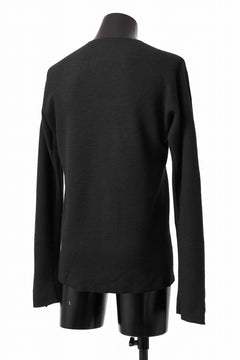 Load image into Gallery viewer, m.a+ hand stiched one piece long sleeve t-shirt / T211D-CM/JWM (BLACK)